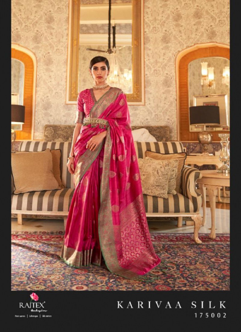 Rajtex Karivaa Silk Latest Fa Festive Wear Fabcy Saree Catalog